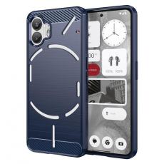 A-One Brand - Nothing Phone 2 Mobilskal Carbon Fiber Brushed - Blå