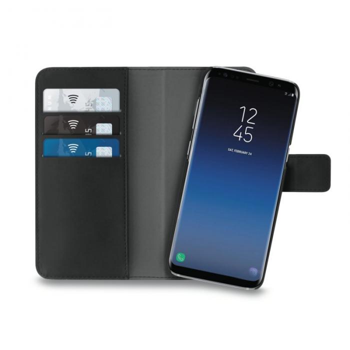 UTGATT5 - Puro EcoLeather Wallet Detach Samsung Galaxy S9 Plus - Svart
