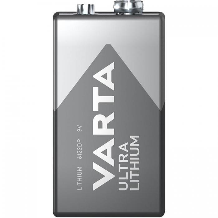 UTGATT1 - Varta 1-pack Ultra Lithium Batteri 9V