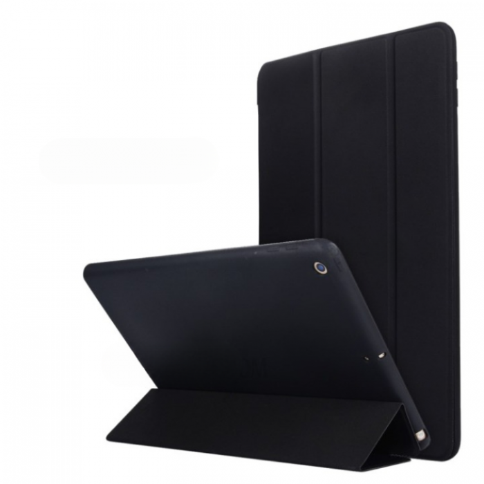 A-One Brand - iPad 10.2 (2019/2020/2021) Fodral Trifold Silikon - Svart