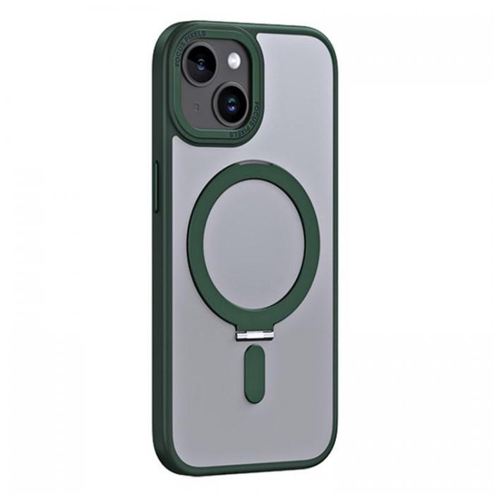 A-One Brand - iPhone 15 Plus Mobilskal Magsafe Kickstand - Grn
