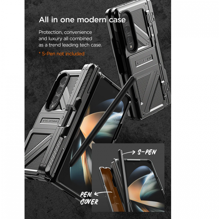 A-One Brand - Galaxy Z Fold 4 Mobilskal VRS DESIGN Terra Guard Ultimate Go S