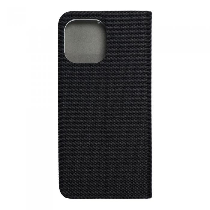A-One Brand - iPhone 14 Plnboksfodral Sensitive Nylon Svart