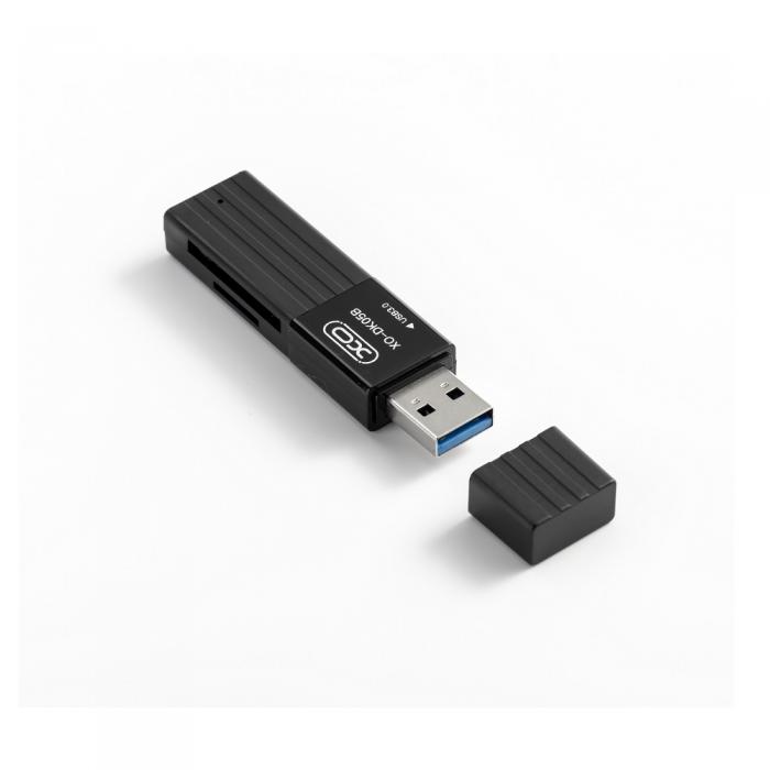XO - XO 2 i 1 kortlsare DK05B USB 3.0 svart