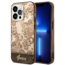 Guess - GUESS iPhone 14 Pro Skal Porcelain Collection - Ocher