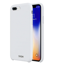 SiGN - SiGN iPhone 7/8 Plus Skal Liquid Silicone - Vit