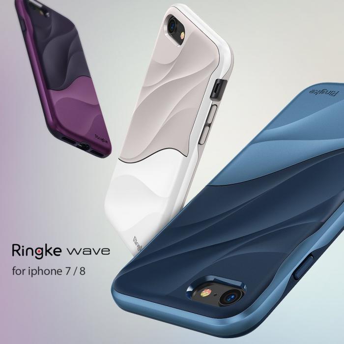 UTGATT4 - Ringke Wave Skal till iPhone 7/8/SE 2020 - Vit