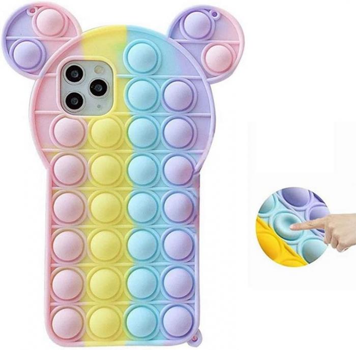 OEM - Panda Pop it Fidget Multicolor Skal till iPhone 7/8/SE 2020