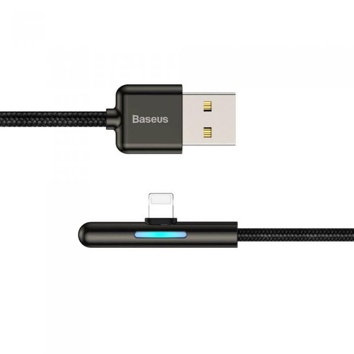 UTGATT4 - Baseus Mobile Game Elbow Kabel USB lightning 2.4A 1m Svart