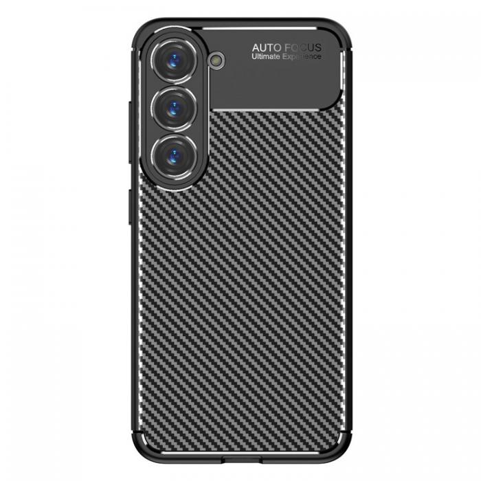 A-One Brand - Galaxy S23 Plus Skal Carbon Fiber Texture - Svart