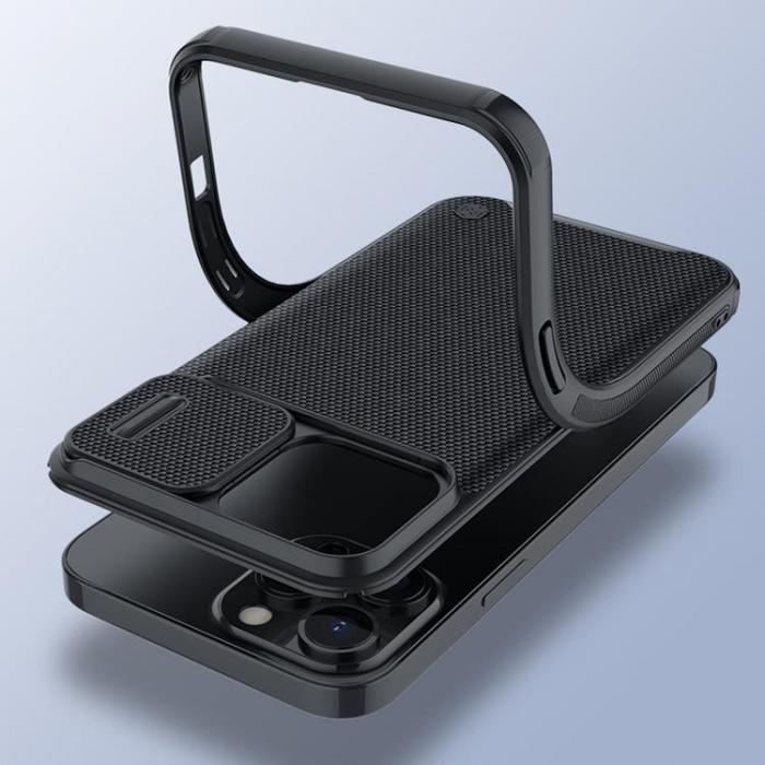 UTGATT1 - Nillkin Texture Pro Magnetic Magsafe Skal iPhone 13 Pro - Svart