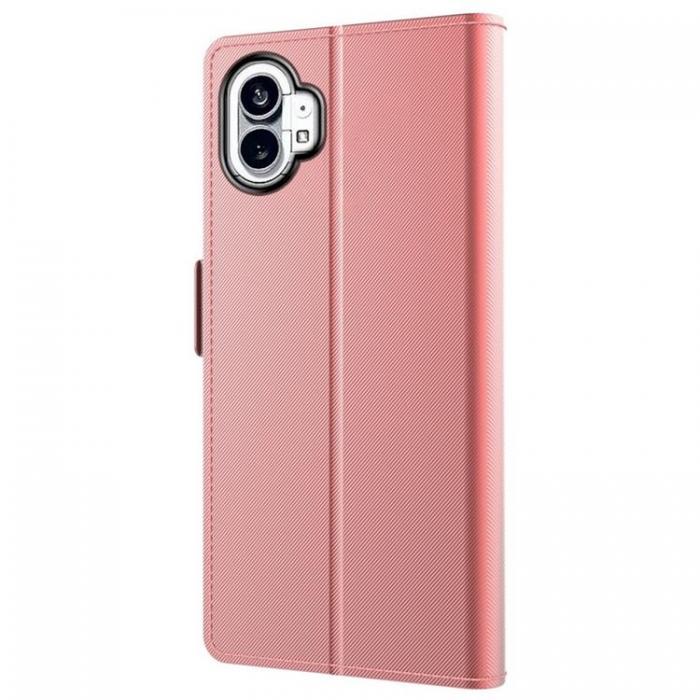 A-One Brand - Nothing Phone 1 Plnboksfodral Spegel - Rosa