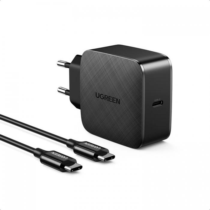 UTGATT5 - Ugreen GaN Fast Vggladdare USB Type-C 65W - Svart