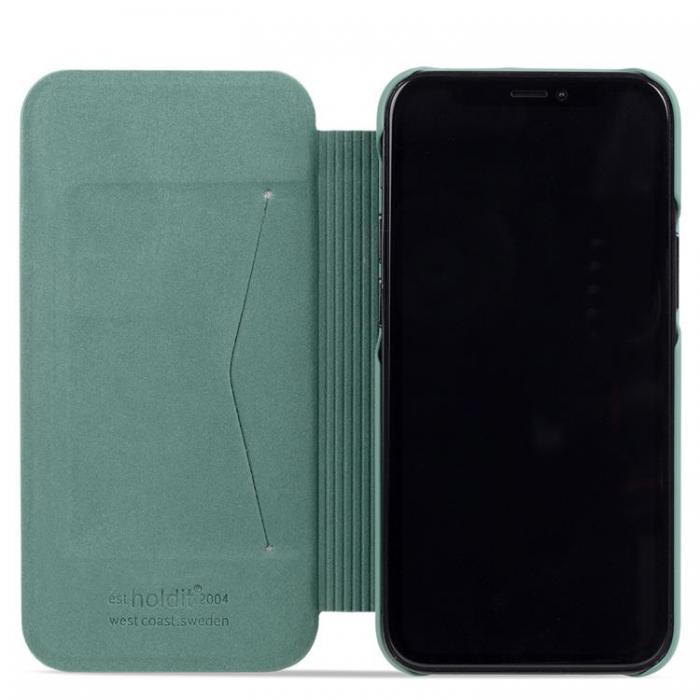 UTGATT1 - Holdit iPhone 13 Plnboksfodral Slim Flip - Moss Grn