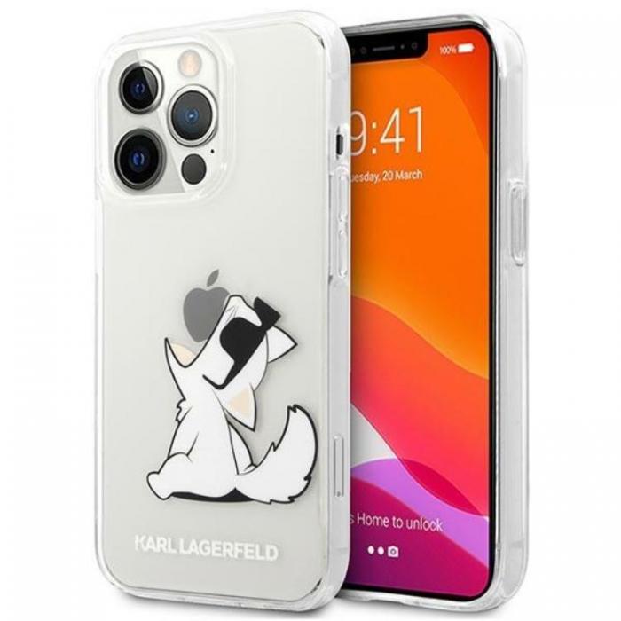 UTGATT1 - Karl Lagerfeld iPhone 14 Pro Max Skal Transparent Choupette Fun
