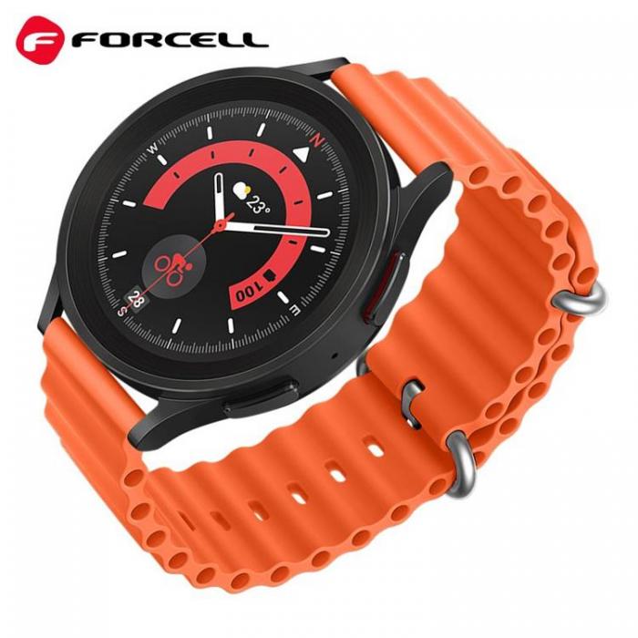 Forcell - Forcell Galaxy Watch Armband (20mm) FS01 - Orange