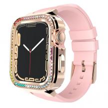 KINGXBAR - Kingxbar Apple Watch 7/6/5/4/3/2/SE (41/40/38mm) Armband Starry Strap - Rosa