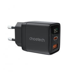 Choetech - Choetech USB-C USB-A Väggladdare PD 35W GaN - Svart