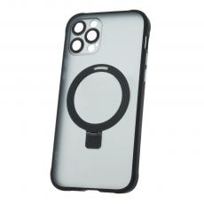 TelForceOne - Svart Mag Ring-fodral iPhone 12 Pro Stötsäker Skyddande Cover