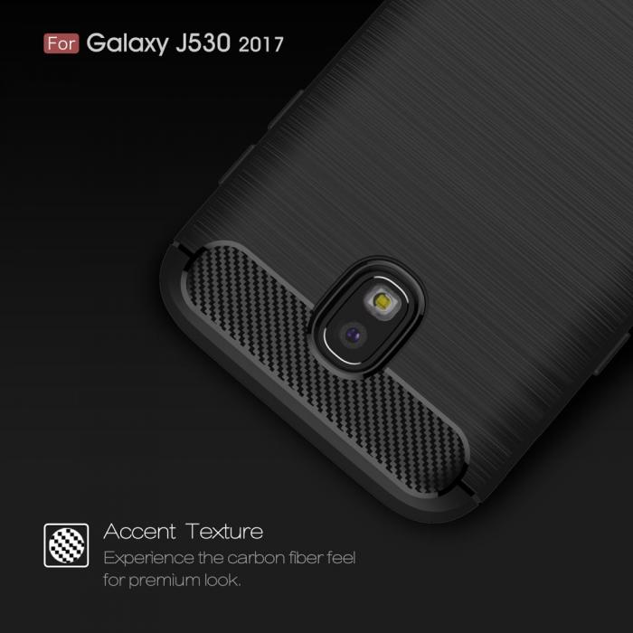 UTGATT4 - Carbon Brushed Skal till Samsung Galaxy J5 (2017) - Rd