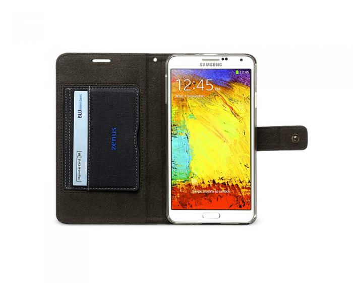 UTGATT4 - Zenus Cambridge Diary Vska till Samsung Galaxy Note 3 N9000 (Navy)