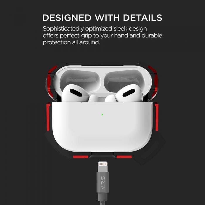 UTGATT4 - VRS DESIGN | Active Skal Apple Airpods Pro - Metal Red