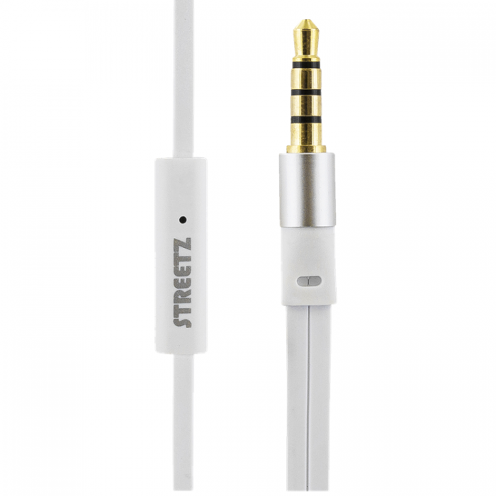 UTGATT1 - Streetz Stay In-ear Mrlurar Med Mikrofon 3.5 mm - Vit