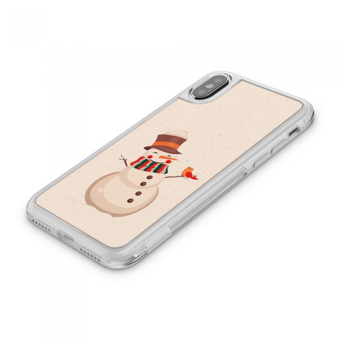 UTGATT5 - Fashion mobilskal till Apple iPhone X - Frosty Snowman