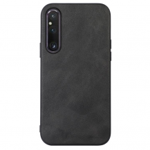 A-One Brand - Sony Xperia 1 V Mobilskal Cowhide Texture - Svart