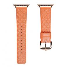 Dux Ducis - Dux Ducis Apple Watch 7/6/5/4/3/2/SE (49/45/44/42 mm) Armband Äkta Läder Orange
