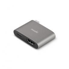 Moshi - Moshi USB-C Till HDMI Adapter Med Laddning - Grå