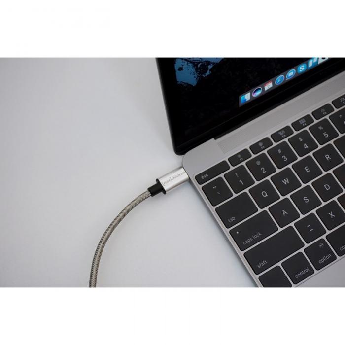 UTGATT1 - Fuse Chicken USB-A till USB-C kabel ARMOUR 1m - Stainless Steel