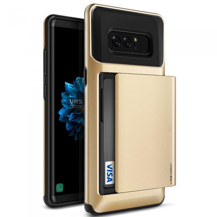 UTGATT5 - Verus Damda Glide Card Slot Skal till Samsung Galaxy Note 8 - Gold