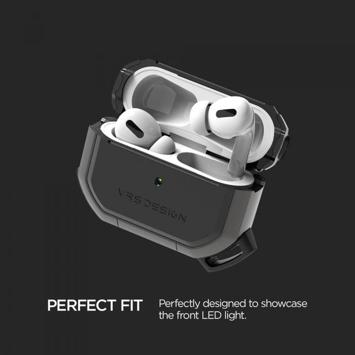 UTGATT1 - VRS DESIGN | Active Skal Apple Airpods Pro - Metal Black