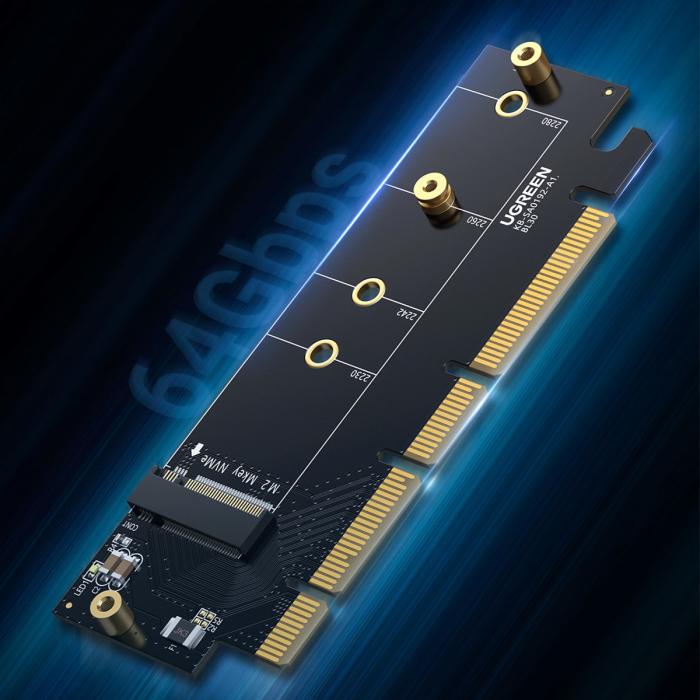Ugreen - Ugreen Expansion Kortadapter PCIe 4.0 x16 to M.2 NVMe M-Key