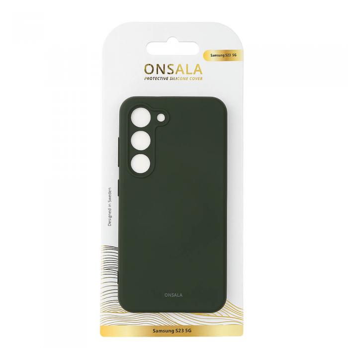Onsala - ONSALA Galaxy S23 5G Skal Silikon - Mrk Grn