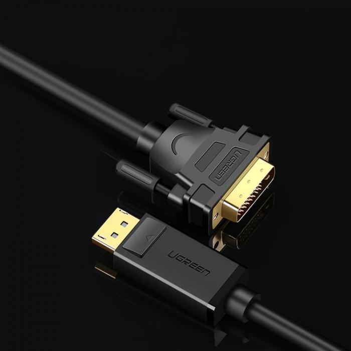 Ugreen - Ugreen Kabel DisplayPort DVI 2m - Svart