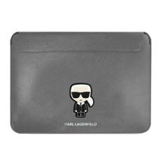 KARL LAGERFELD - Karl Lagerfeld Saffiano Ikonik Karl Datorfodral 16''- Silver