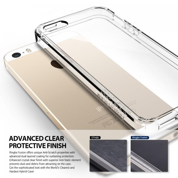 UTGATT5 - RINGKE Fusion skal till Apple iPhone 5/5S/SE - Rose Gold