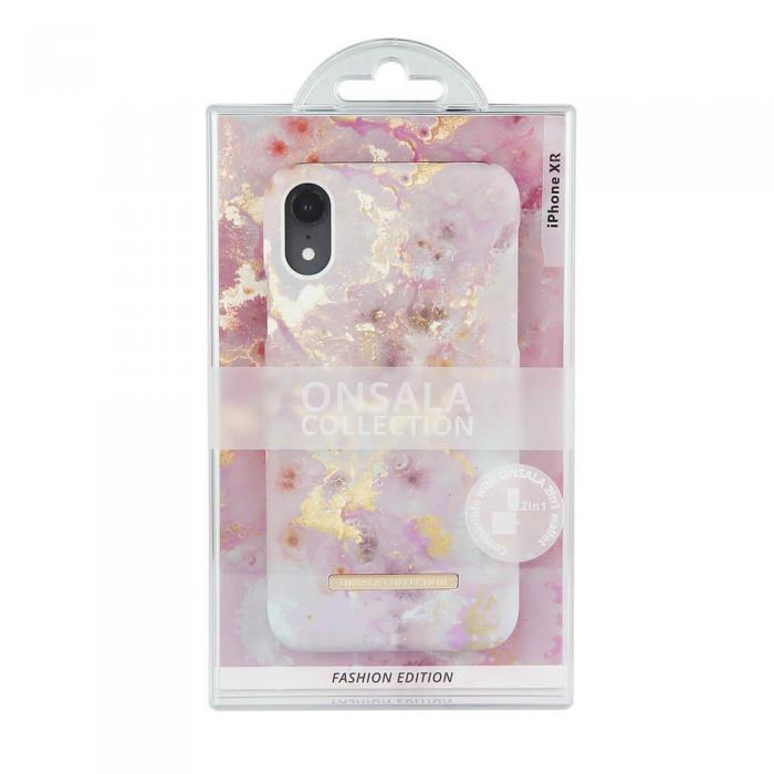 Onsala Collection - Onsala Collection mobilskal till iPhone XR - Soft RoseGold Marble