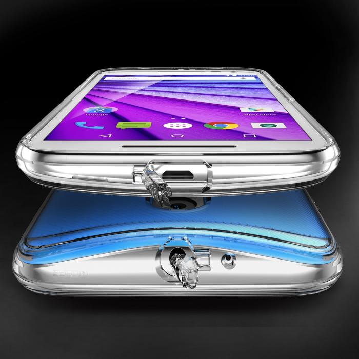 UTGATT5 - Ringke Fusion Skal till Motorola Moto G 3 - Crystal View