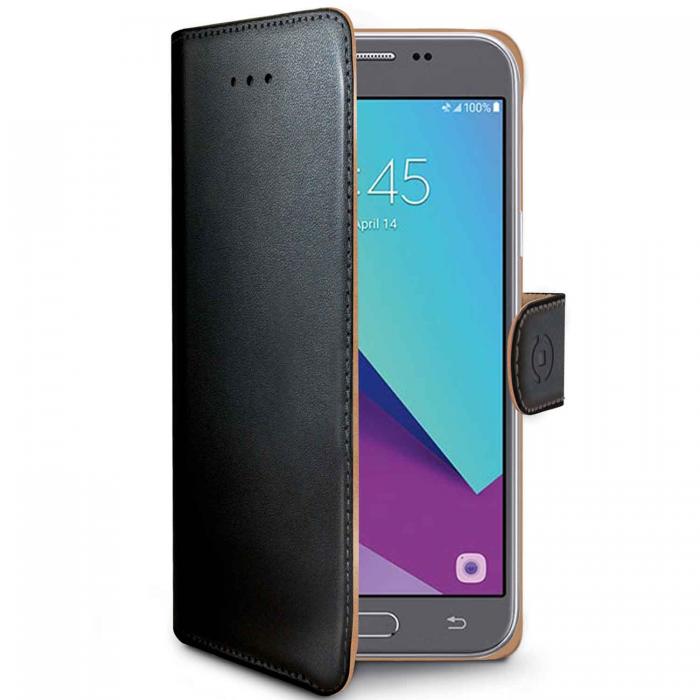 UTGATT4 - Celly Wallet Case Galaxy J3 2017 Svart