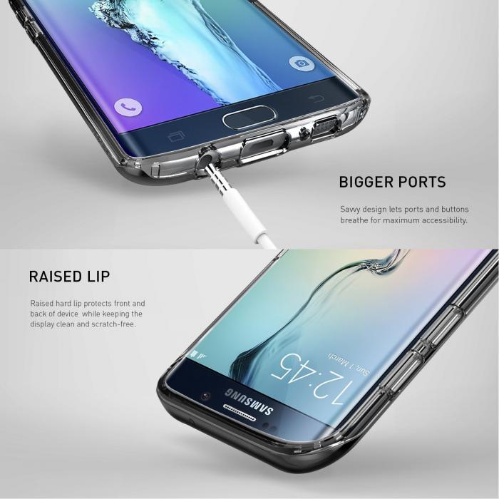 Caseology - Caseology Skyfall Series Skal till Samsung Galaxy S7 Edge - Svart