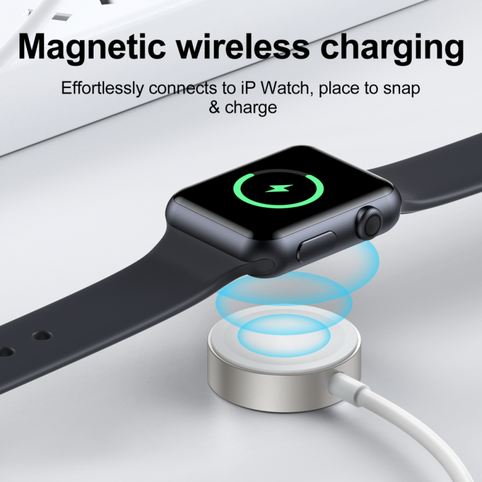 SiGN - SiGN Magnetisk USB-C Laddare fr Apple Watch, 2.5W, 1.2m - Vit