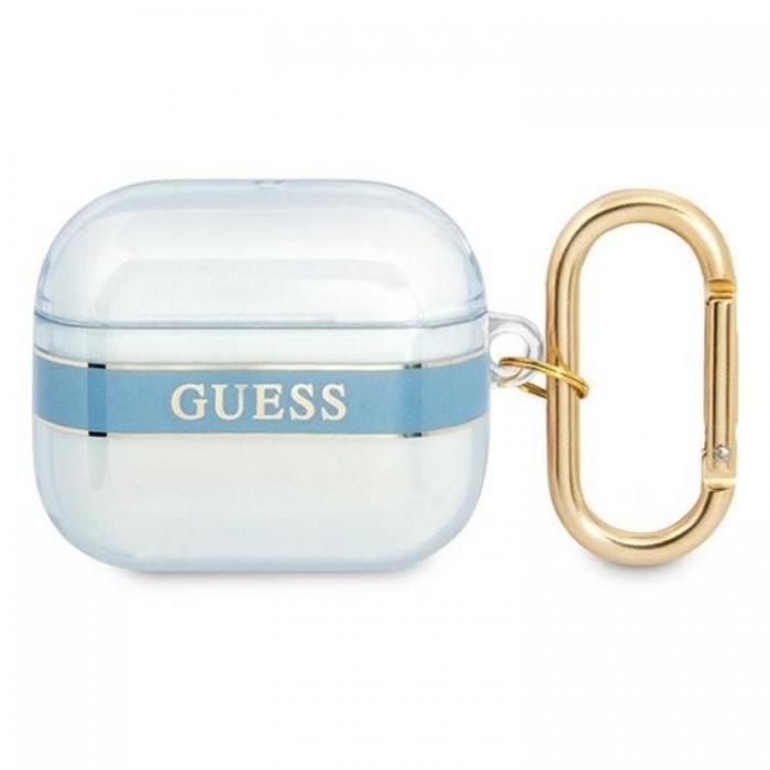Guess - Guess AirPods 3 Skal Strap Collection - Bl