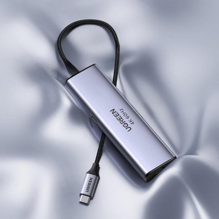 Ugreen - Ugreen 5in1 Multifunctional HUB USB-C 100W - Gr