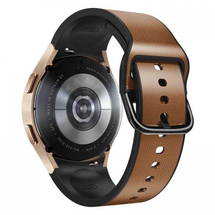 A-One Brand - Galaxy Watch 6 (40mm) Armband Lder - Brun