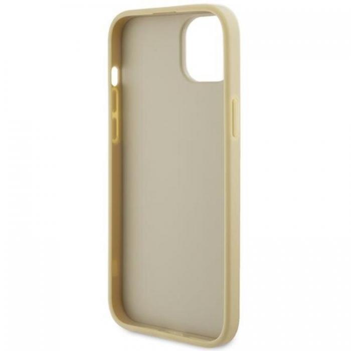 Guess - Guess iPhone 15 Plus Mobilskal Strass Metal Logo - Guld