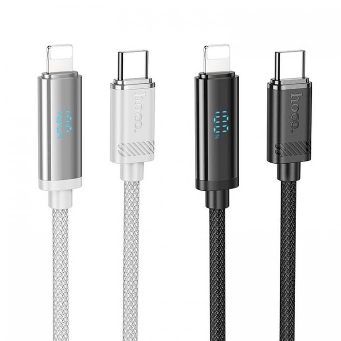 Hoco - Hoco Kabel USB-C Till Lightning 1.2m - Svart