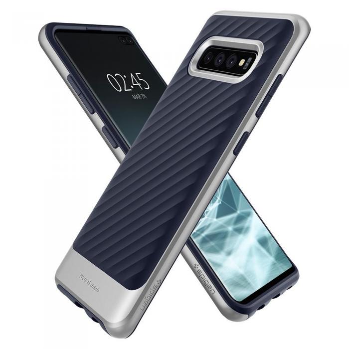 UTGATT5 - Spigen Neo Hybrid Galaxy S10 + Plus Arctic Silver